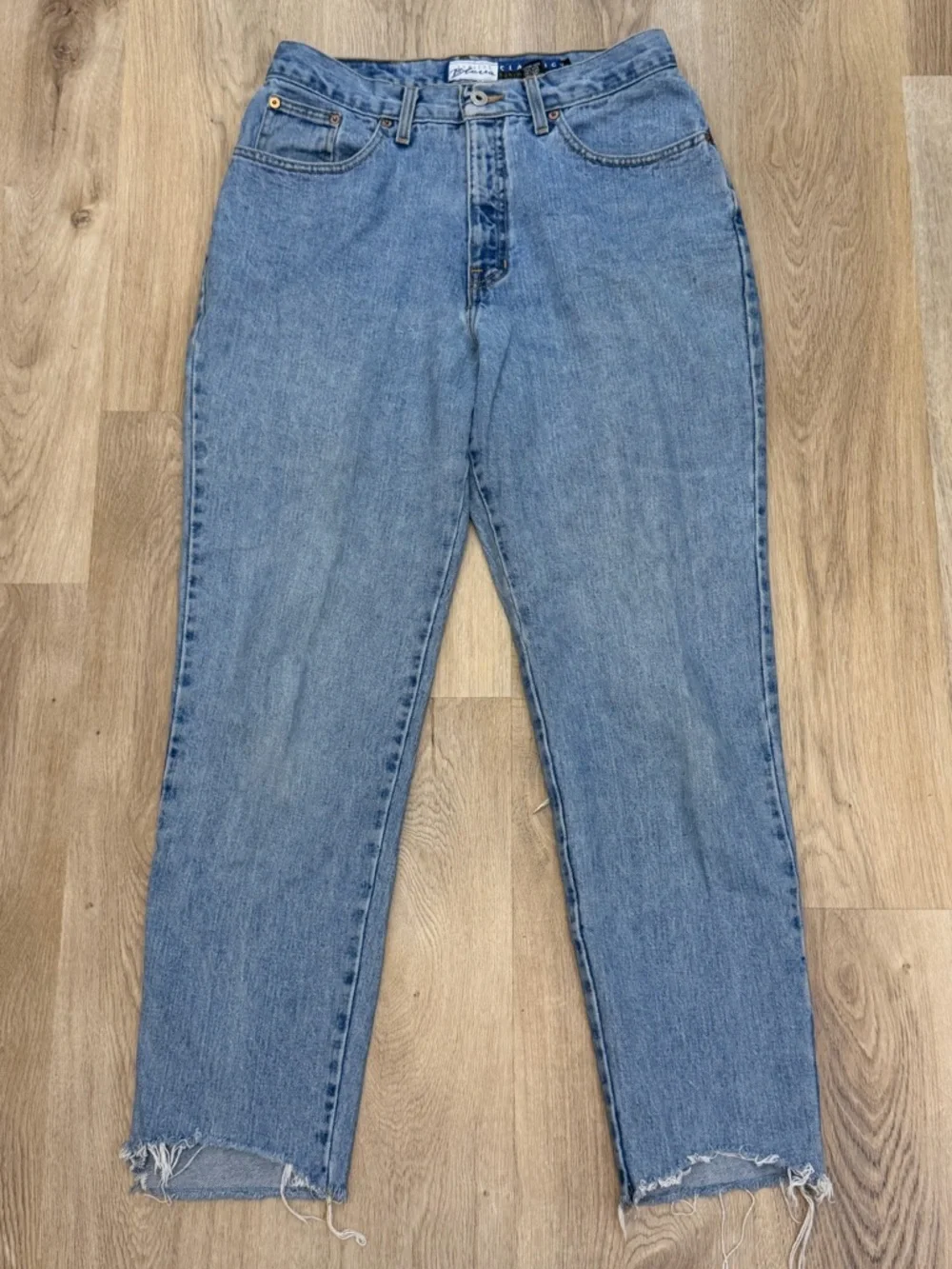 Vintage Express Bleus Classic High-Rise Light Blue Jeans